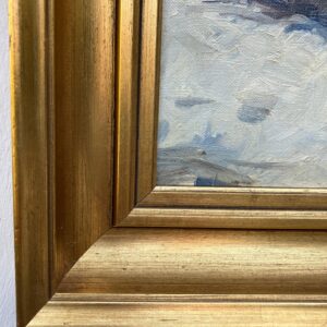 Vintage Danish Winter Landscape Oil Painting by Jacob Meier - Image 6