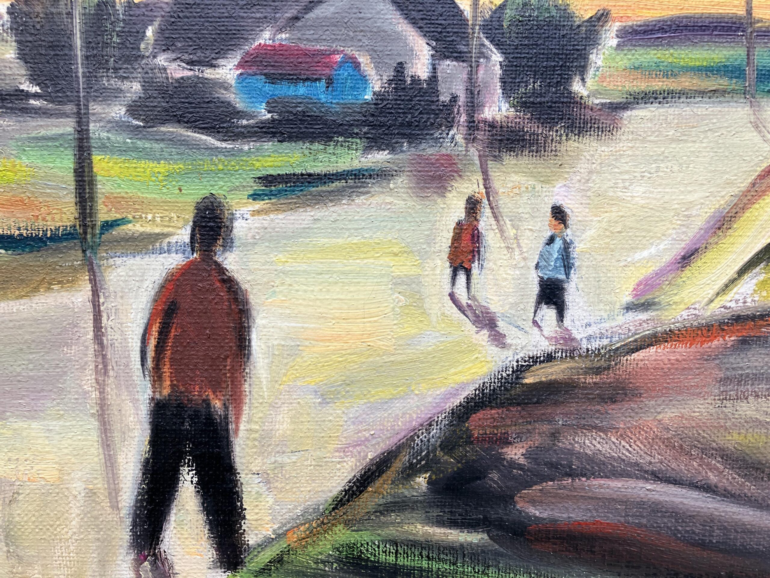 Danish Landscape Oil Painting by Hakon Ek: Mid-Century Modern Art - Image 8