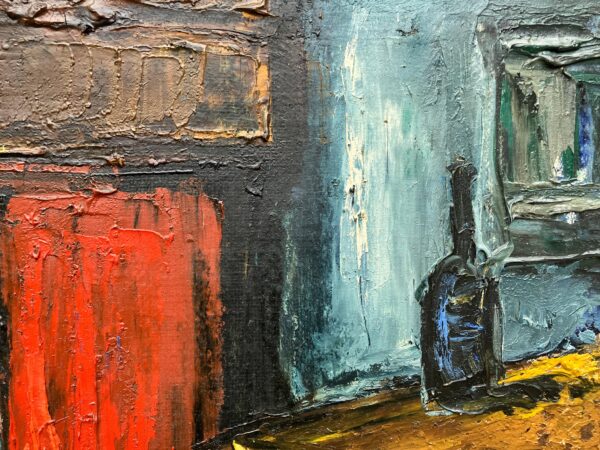 Original Oil painting  - Danish Rustic Farmhouse Interior