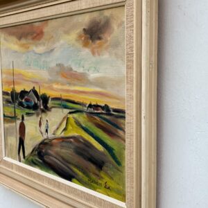 Danish Landscape Oil Painting by Hakon Ek: Mid-Century Modern Art - Image 5