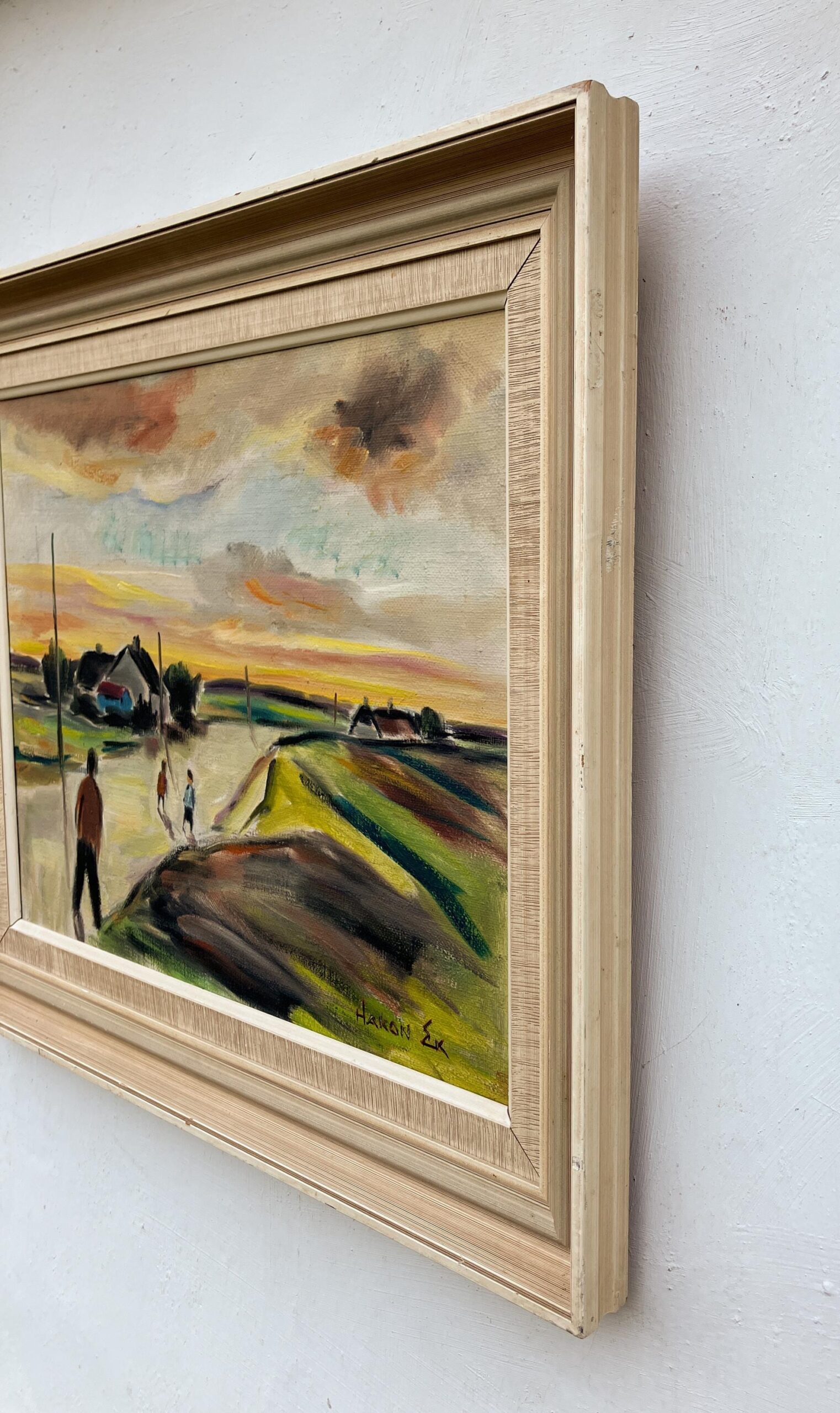 Danish Landscape Oil Painting by Hakon Ek: Mid-Century Modern Art - Image 5