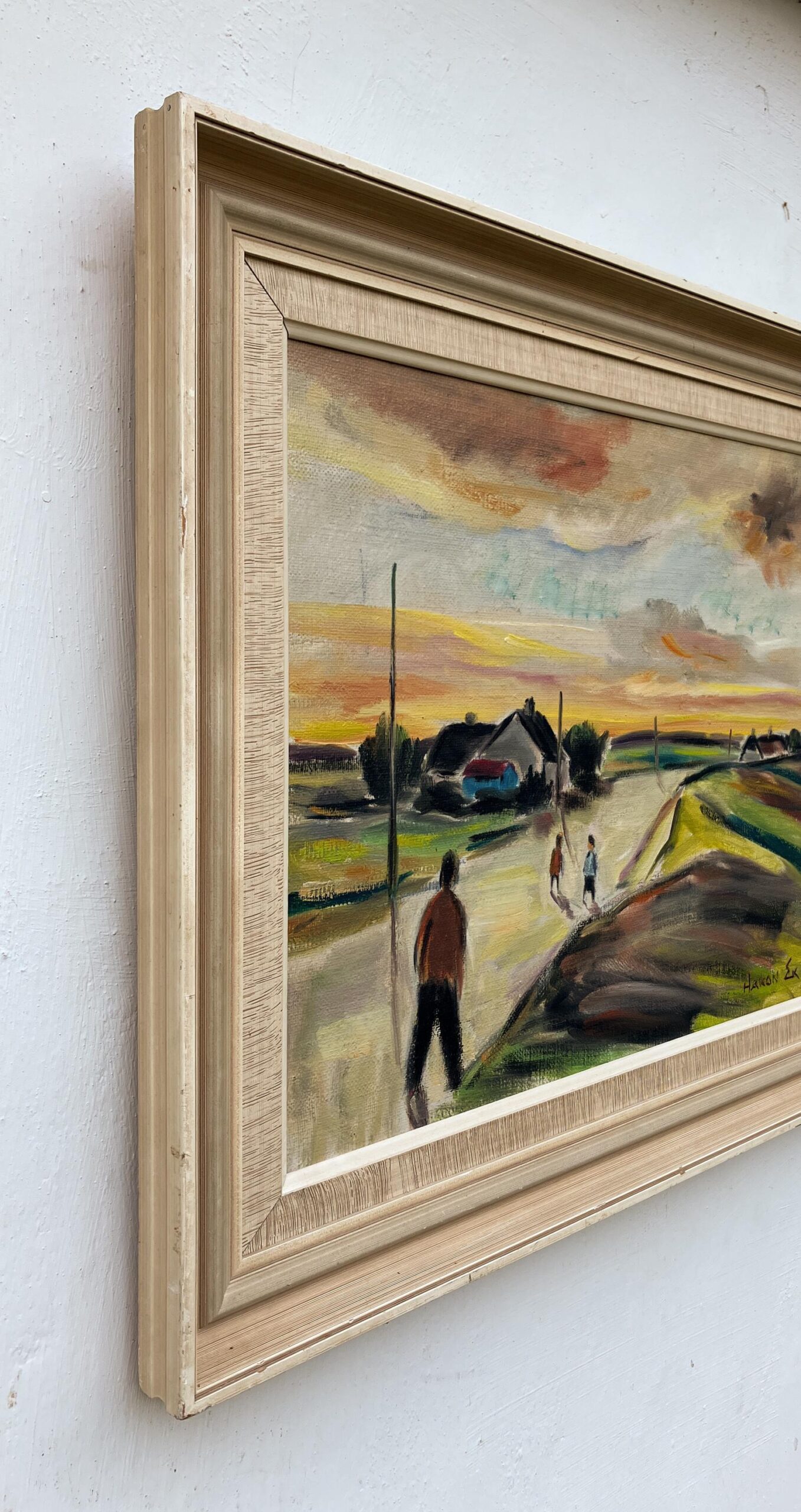 Danish Landscape Oil Painting by Hakon Ek: Mid-Century Modern Art - Image 4