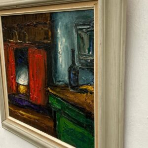 Original Oil painting  - Danish Rustic Farmhouse Interior - Image 5