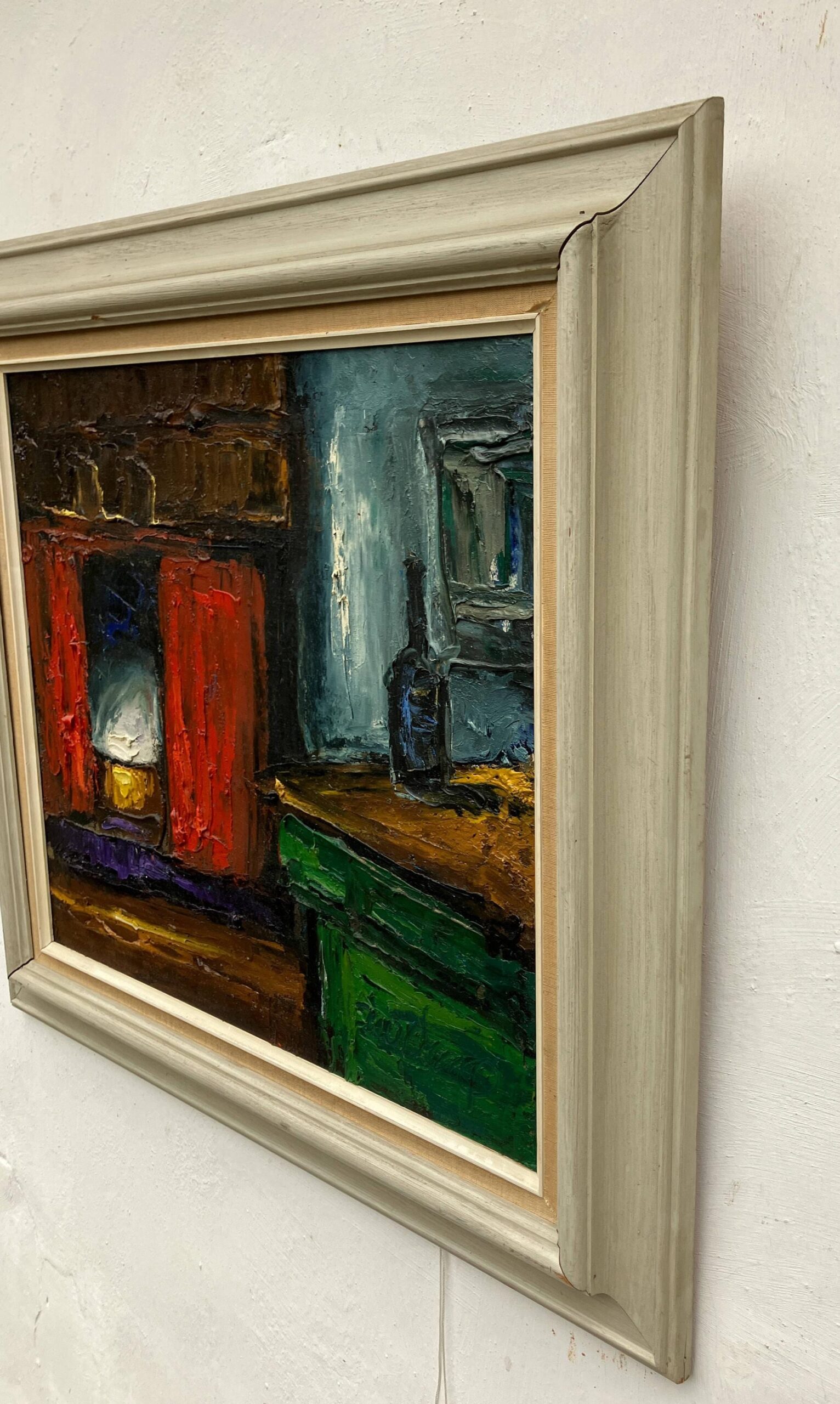 Original Oil painting  - Danish Rustic Farmhouse Interior - Image 5