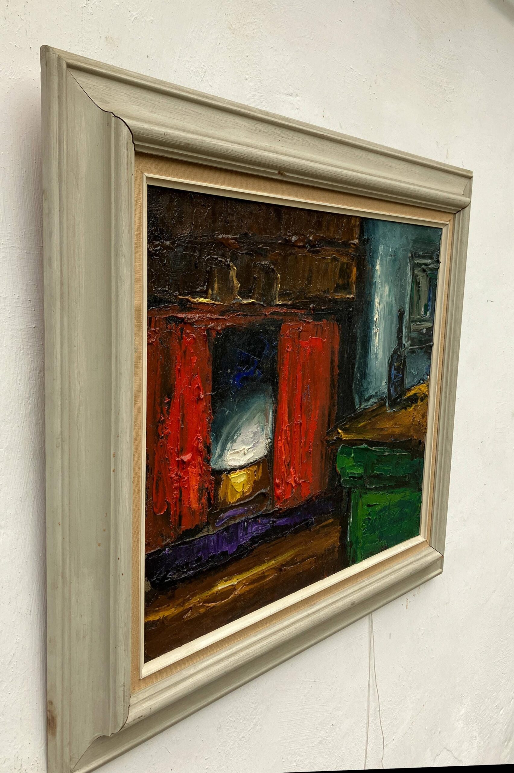 Original Oil painting  - Danish Rustic Farmhouse Interior - Image 4