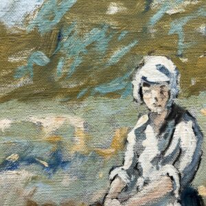 Vintage Danish Impressionist Oil Painting: Farmer Woman Portrait by Knud Bøstrup - Image 6