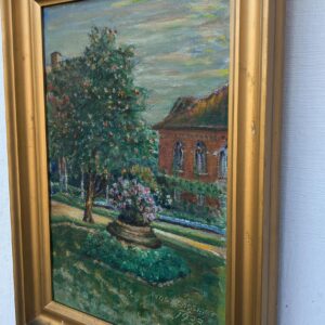 Vintage Impressionist Oil Painting: Danish Park Scene, Hans Kongsmar, 1933 - Image 4
