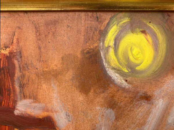 Vintage Expressionist Oil Painting - Svend Aage Tauscher - Dramatic Religious Scene - Framed Danish Fine Art