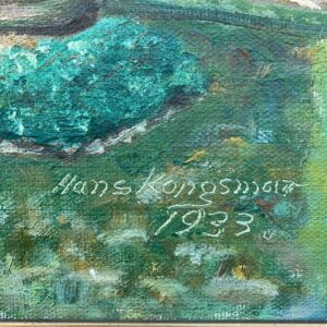 Vintage Impressionist Oil Painting: Danish Park Scene, Hans Kongsmar, 1933 - Image 6