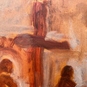 Vintage Expressionist Oil Painting - Svend Aage Tauscher - Dramatic Religious Scene - Framed Danish Fine Art - Image 8