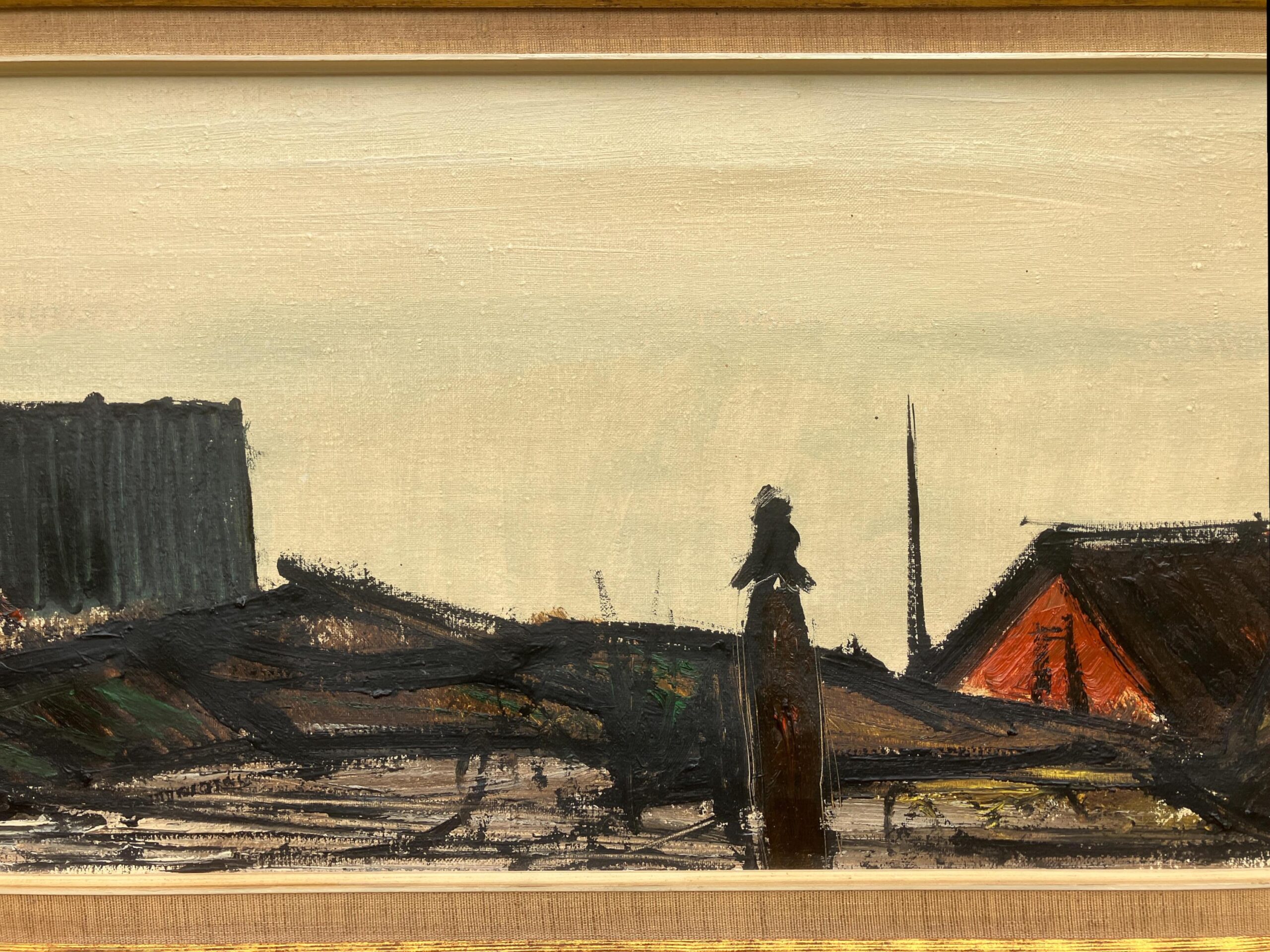 Vintage Expressionist Oil Painting: Danish Coastal Scene, Framed Fine Art - Image 6