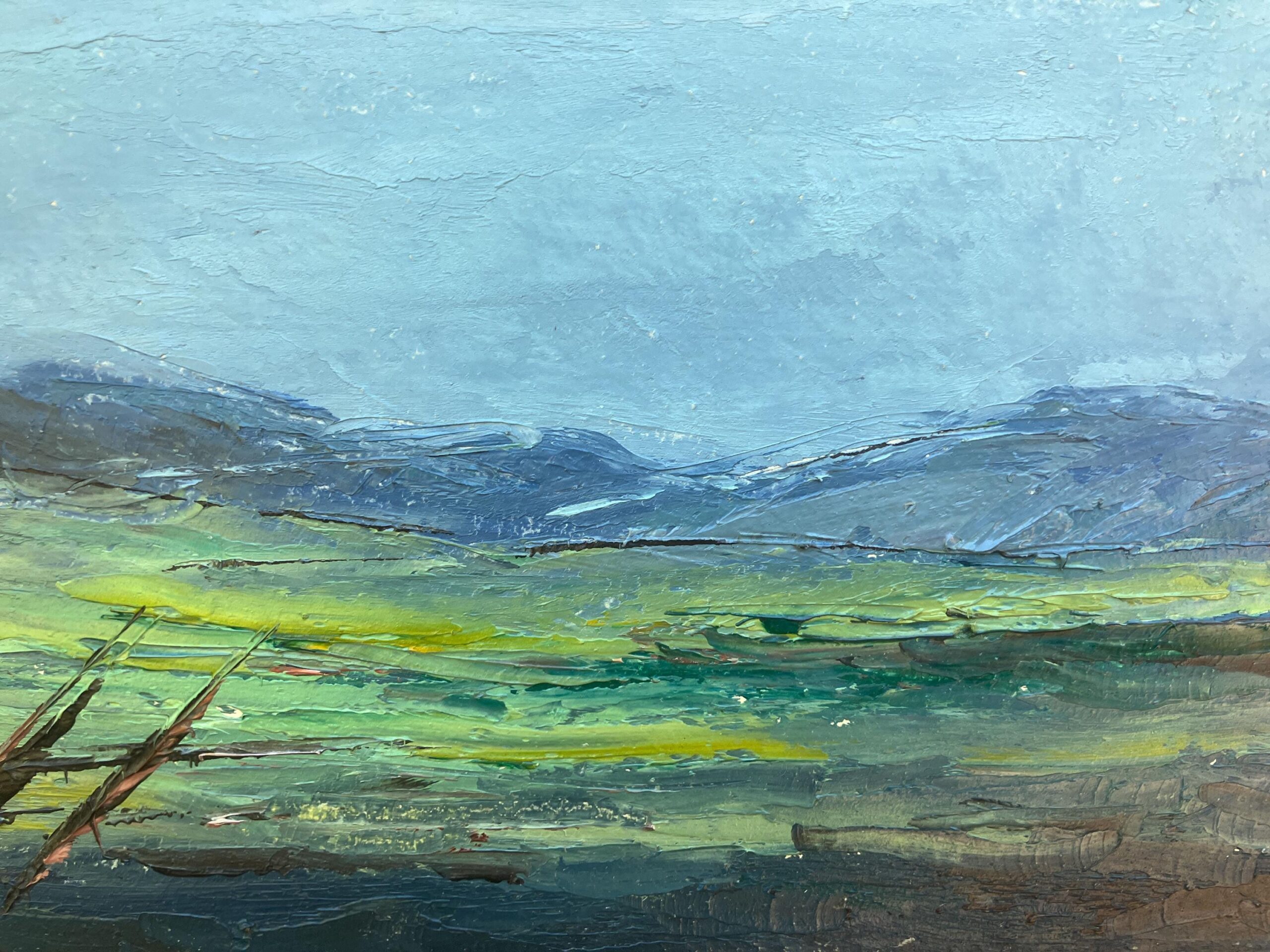 Vintage Impressionist Oil Painting - Swedish Landscape - Framed Fine Art - 1960s Artwork - Image 7