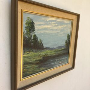 Vintage Impressionist Oil Painting - Swedish Landscape - Framed Fine Art - 1960s Artwork - Image 3