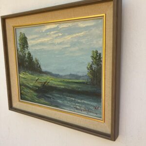 Vintage Impressionist Oil Painting - Swedish Landscape - Framed Fine Art - 1960s Artwork - Image 4