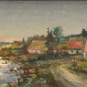 Large Original Scandinavian River Landscape – Swedish Countryside Oil Painting - Image 5