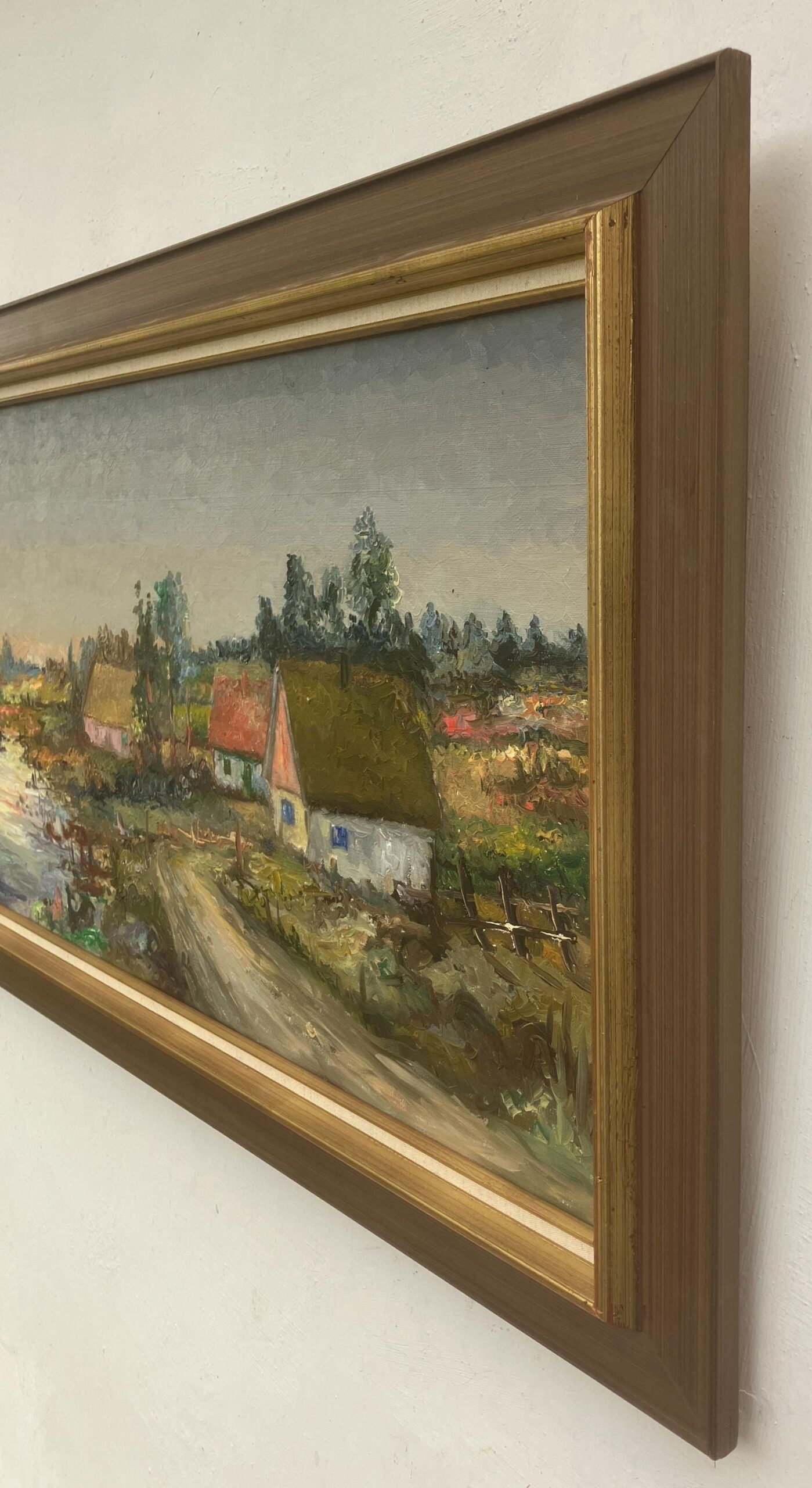 Large Original Scandinavian River Landscape – Swedish Countryside Oil Painting - Image 3