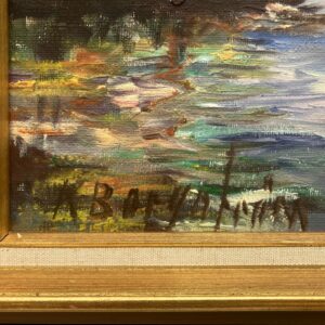 Large Original Scandinavian River Landscape – Swedish Countryside Oil Painting - Image 7