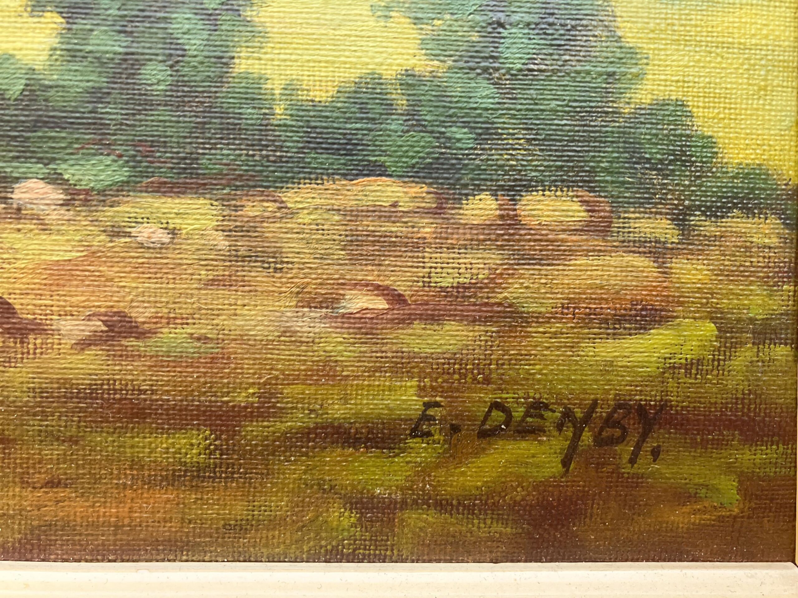 Original Swedish Oil Painting - Rustic Chicken Farm Scene - Scandinavian Mid Century Decor - Image 8