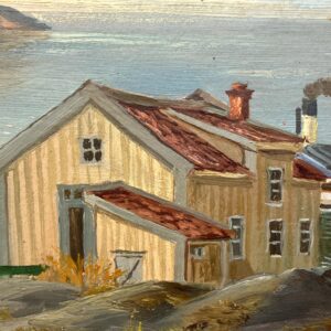 Swedish Vintage  Oil Painting, Coastal Lake Landscape, Scandinavian Framed Art Decor - Image 8