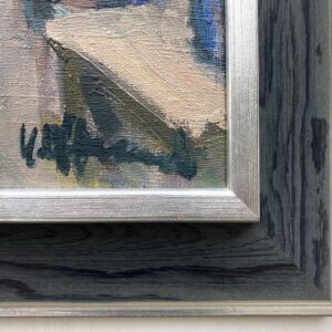 Vintage Expressionist Oil Painting, Rural Cart Scene, Swedish Fine Art, Framed Original Artwork - Image 6