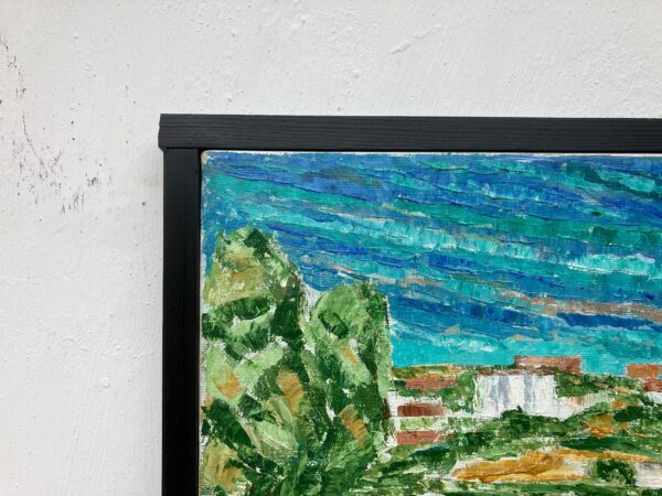 Vintage Swedish Landscape Oil Painting: Expressionist Art, Alvar Andersson, 1979