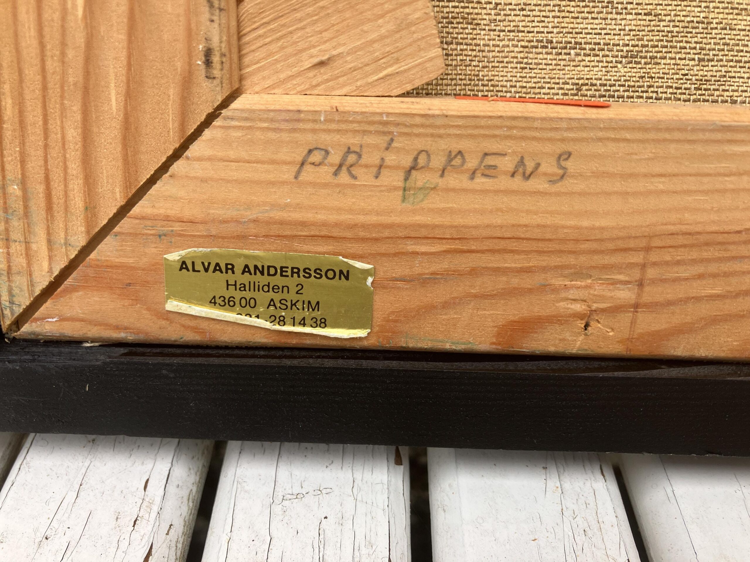 Vintage Swedish Landscape Oil Painting: Expressionist Art, Alvar Andersson, 1979 - Image 10