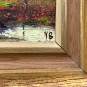 Small Vintage Impressionist Oil Painting: Swedish Landscape with Cottage, Framed Fine Art - Image 8