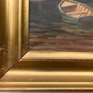 Vintage Oil Painting – Christianshavn Copenhagen Canal Scene, Danish Fine Art, - Image 6