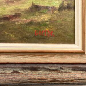 Original Vintage Oil Painting – Swedish Countryside Cottage Scene, Original Scandinavian Art - Image 8