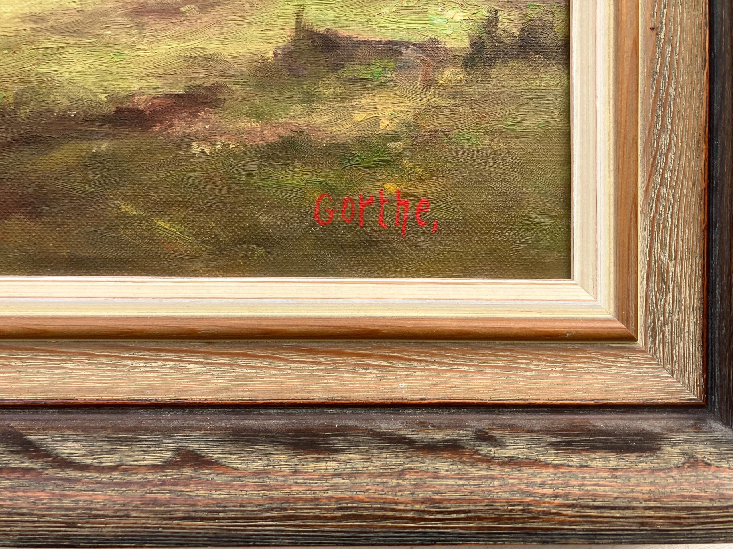 Original Vintage Oil Painting – Swedish Countryside Cottage Scene, Original Scandinavian Art - Image 8