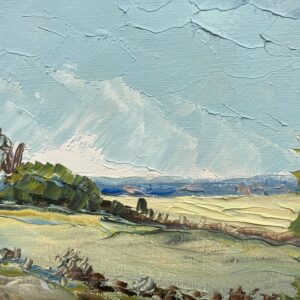 Vintage Oil Painting – Swedish Landscape with Farmhouse and Windmill, Scandinavian  Original artwork - Image 8