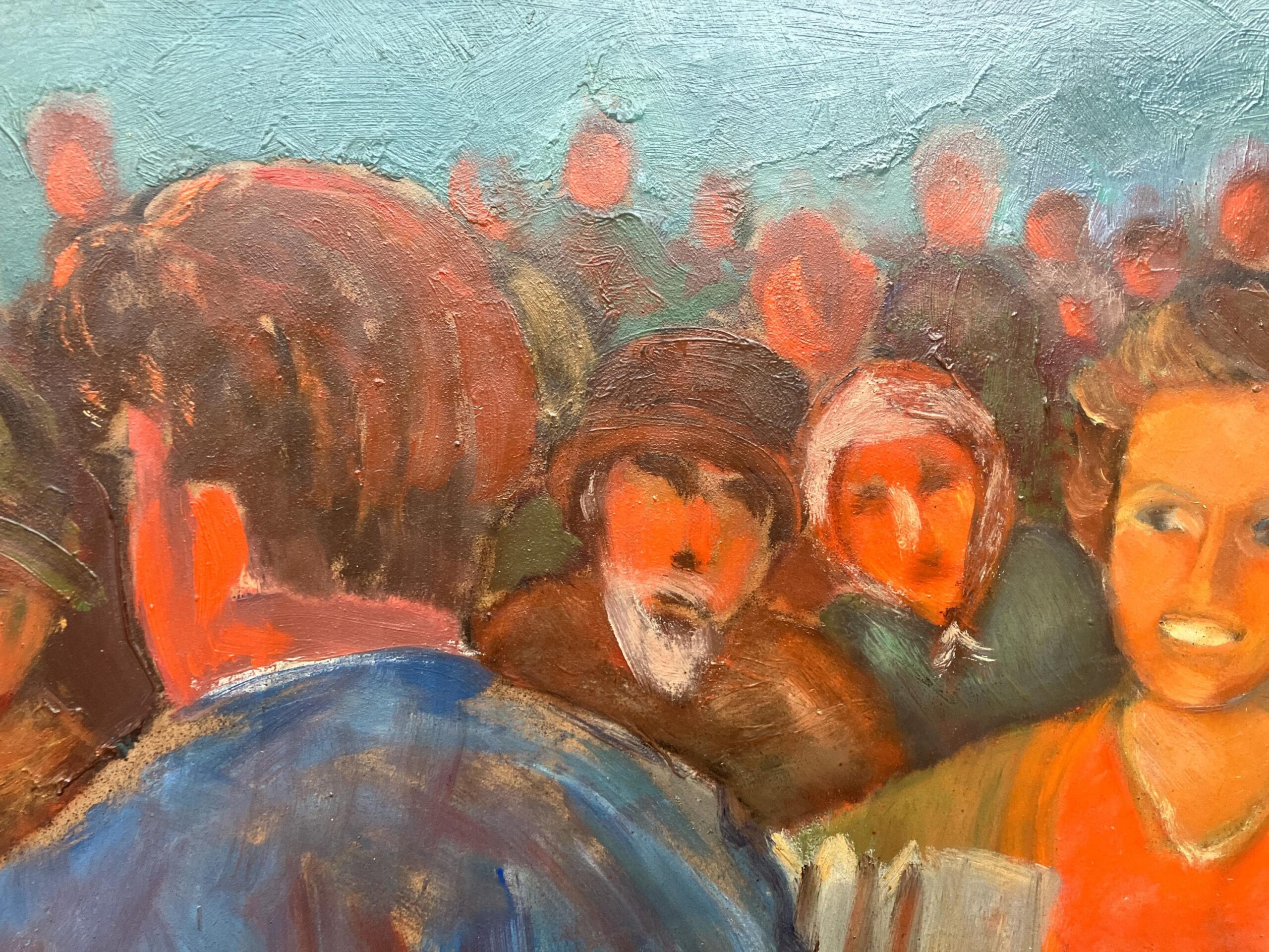 Swedish midsummer dance scene, oil on hardboard, dated 1943 - Image 8