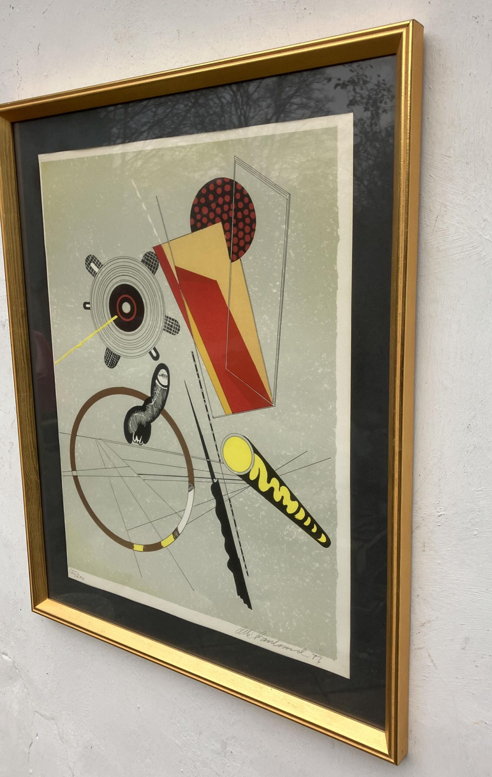 Abstract Scandinavian Lithograph 1977 by Olle Svanlund - Image 10
