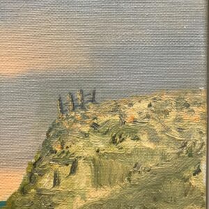 Danish West Coast Landscape with Sea and Dunes, Oil on Canvas, 1960s - Image 5