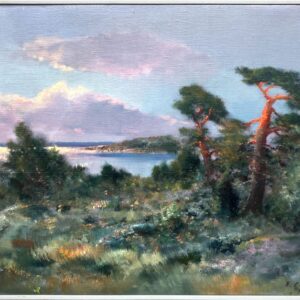 Swedish Coastal Landscape, Oil on Canvas, Late 20th Century - Image 10