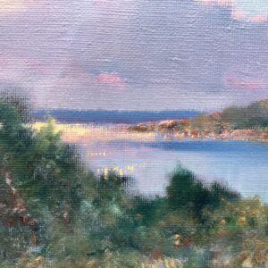 Swedish Coastal Landscape, Oil on Canvas, Late 20th Century - Image 4
