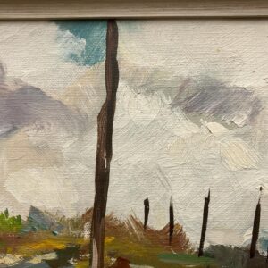 Swedish Figurative Vintage Coastal Scene with Figures – Oil on Canvas - Image 6