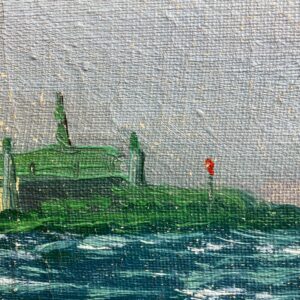 Tall Ship Oil Painting, Kronborg Castle Helsingor Oresund Maritime Scene - Image 6