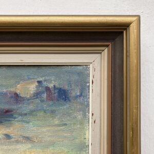 Scandinavian Beach Boats Oil Painting, Vintage Nordic Coastal Wall Art - Image 7