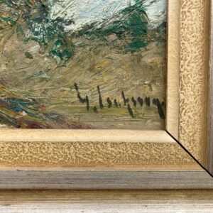 Swedish Spring Landscape Oil Painting, Original Vintage Scandinavian Wall Art, Sven Gideon Isaksson - Image 5