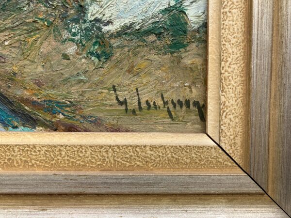 Swedish Spring Landscape Oil Painting, Original Vintage Scandinavian Wall Art, Sven Gideon Isaksson
