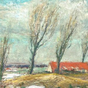 Swedish Spring Landscape Oil Painting, Original Vintage Scandinavian Wall Art, Sven Gideon Isaksson - Image 6
