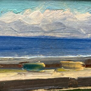 Harbor Scene with Fishing Boats Painting, Vintage Danish Oil Painting, Coastal Art - Image 6