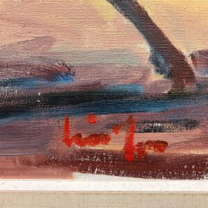 Spanish Bullfight Scene, Large Vintage Oil Painting, European Decor - Image 7