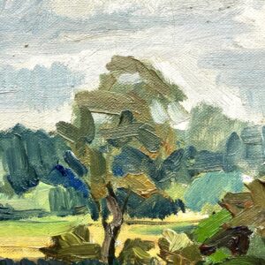Swedish Landscape Painting, Vintage Oil Painting, Farmhouse Decor - Image 7