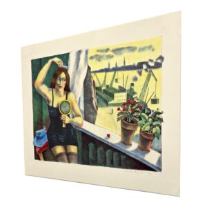 Figurative Scandinavian Interior Scene, Jussi Taipaleenmäki, Signed Limited Edition Lithograph - Image 5