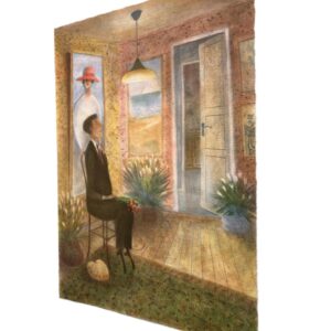 The Suitor, Large Scandinavian Lithograph by Kjell Sundberg, Signed Limited Print - Image 4
