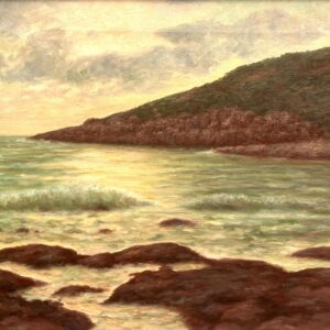 Vintage Scandinavian Seascape Coastal Painting – Sweden Oil Painting - Image 5
