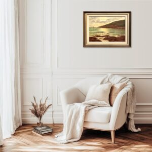 Vintage Scandinavian Seascape Coastal Painting – Sweden Oil Painting - Image 2