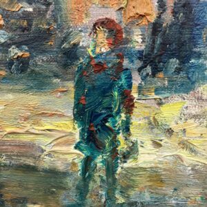 Montmartre Painting, Vintage Oil Painting, European Decor, Danish Artist Ejner Johansen - Image 7